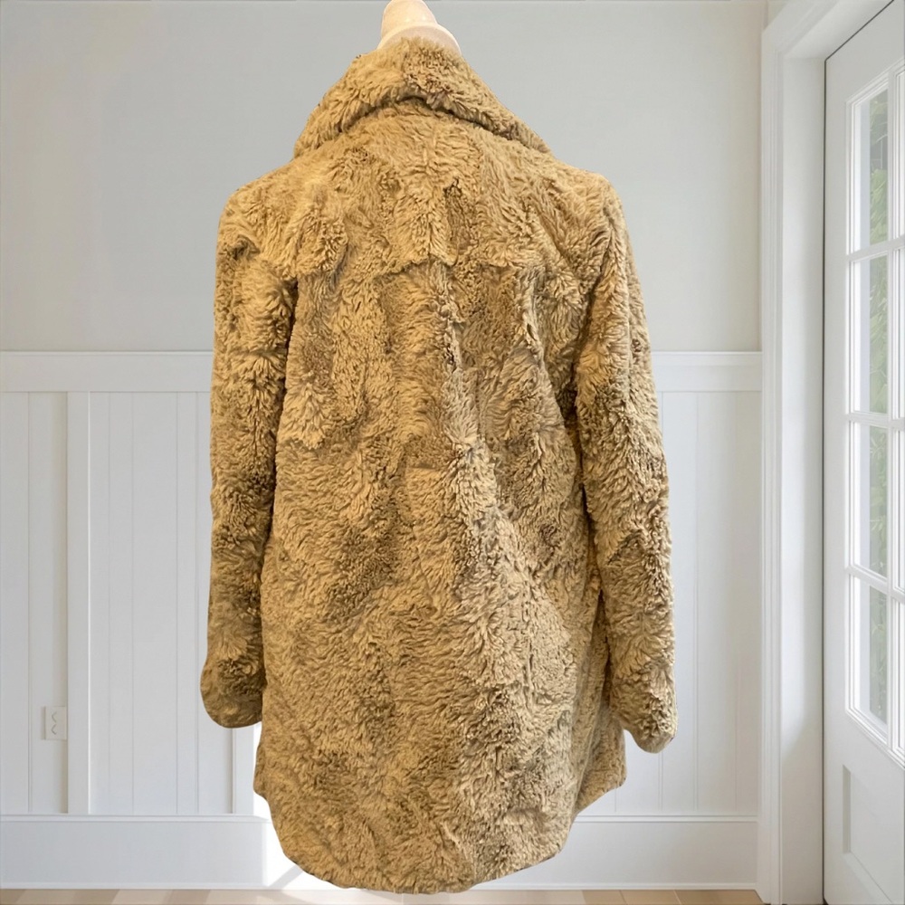 NWT JACK BY BB DAKOTA Women's Oatmeal Faux Fur Shawl Coat XS Extremely Soft - Picture 5 of 11